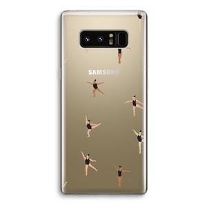 CaseCompany Dancing #1: Samsung Galaxy Note 8 Transparant Hoesje