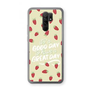 CaseCompany Don't forget to have a great day: Xiaomi Redmi 9 Transparant Hoesje