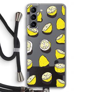 CaseCompany When Life Gives You Lemons...: Samsung Galaxy S21 Transparant Hoesje met koord