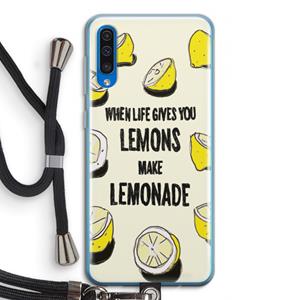 CaseCompany Lemonade: Samsung Galaxy A50 Transparant Hoesje met koord