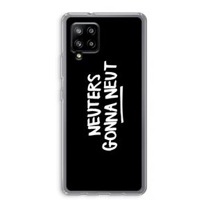 CaseCompany Neuters (zwart): Samsung Galaxy A42 5G Transparant Hoesje