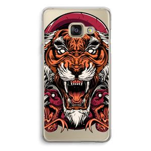 CaseCompany Tiger and Rattlesnakes: Samsung A3 (2017) Transparant Hoesje