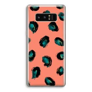 CaseCompany Pink Cheetah: Samsung Galaxy Note 8 Transparant Hoesje