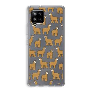 CaseCompany Alpacas: Samsung Galaxy A42 5G Transparant Hoesje