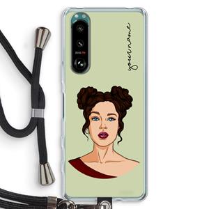 CaseCompany Pop-Art Creator: Sony Xperia 5 III Transparant Hoesje met koord