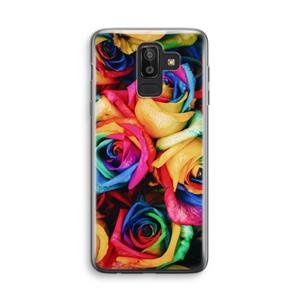 CaseCompany Neon bloemen: Samsung Galaxy J8 (2018) Transparant Hoesje