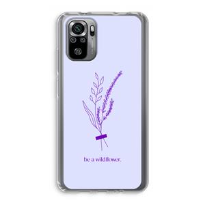CaseCompany Be a wildflower: Xiaomi Redmi Note 10S Transparant Hoesje