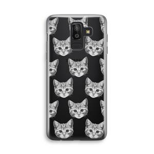 CaseCompany Kitten: Samsung Galaxy J8 (2018) Transparant Hoesje