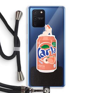 CaseCompany S(peach)less: Samsung Galaxy Note 10 Lite Transparant Hoesje met koord