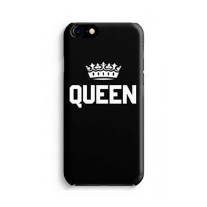 CaseCompany Queen zwart: iPhone 8 Volledig Geprint Hoesje