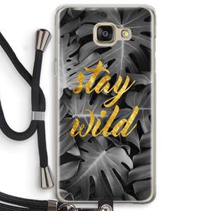 CaseCompany Stay wild: Samsung Galaxy A5 (2016) Transparant Hoesje met koord