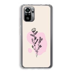 CaseCompany Roses are red: Xiaomi Redmi Note 10S Transparant Hoesje