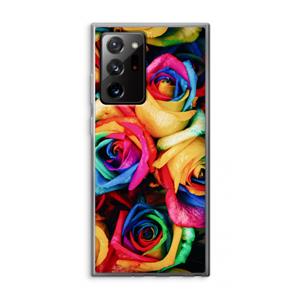 CaseCompany Neon bloemen: Samsung Galaxy Note 20 Ultra / Note 20 Ultra 5G Transparant Hoesje