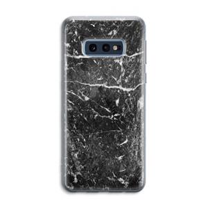 CaseCompany Zwart marmer: Samsung Galaxy S10e Transparant Hoesje