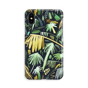 CaseCompany Tropical Palms Dark: iPhone Xs Volledig Geprint Hoesje