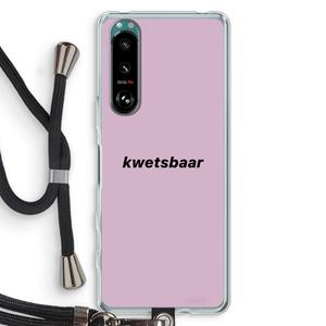 CaseCompany kwetsbaar: Sony Xperia 5 III Transparant Hoesje met koord