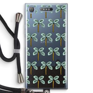 CaseCompany Paradise: Sony Xperia XZ1 Transparant Hoesje met koord