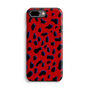 CaseCompany Red Leopard: iPhone 7 Plus Tough Case