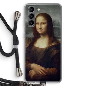 CaseCompany Mona Lisa: Samsung Galaxy S21 Transparant Hoesje met koord
