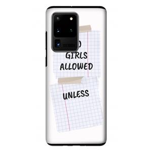 CaseCompany No Girls Allowed Unless: Samsung Galaxy S20 Ultra Tough Case