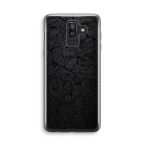 CaseCompany Vexx Black City : Samsung Galaxy J8 (2018) Transparant Hoesje
