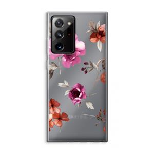 CaseCompany Geschilderde bloemen: Samsung Galaxy Note 20 Ultra / Note 20 Ultra 5G Transparant Hoesje