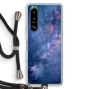 CaseCompany Nebula: Sony Xperia 5 III Transparant Hoesje met koord