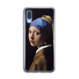CaseCompany The Pearl Earring: Samsung Galaxy A40 Transparant Hoesje