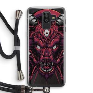 CaseCompany Hell Hound and Serpents: Samsung Galaxy J8 (2018) Transparant Hoesje met koord