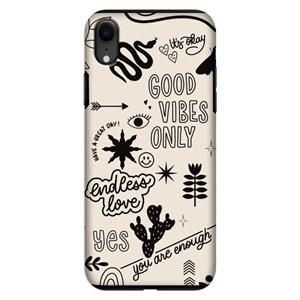 CaseCompany Good vibes: iPhone XR Tough Case