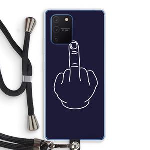 CaseCompany F**k U: Samsung Galaxy Note 10 Lite Transparant Hoesje met koord