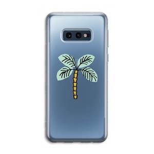 CaseCompany Palmboom: Samsung Galaxy S10e Transparant Hoesje
