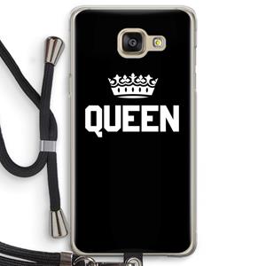 CaseCompany Queen zwart: Samsung Galaxy A5 (2016) Transparant Hoesje met koord