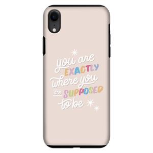 CaseCompany Right Place: iPhone XR Tough Case