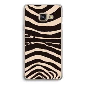 CaseCompany Arizona Zebra: Samsung A3 (2017) Transparant Hoesje