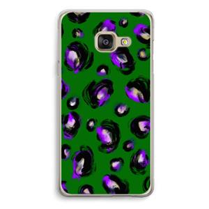CaseCompany Green Cheetah: Samsung A3 (2017) Transparant Hoesje