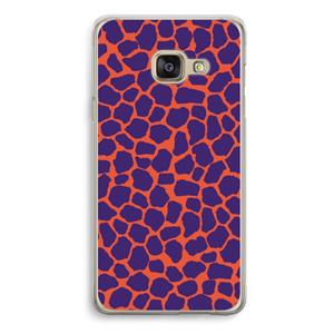 CaseCompany Purple Giraffe: Samsung A3 (2017) Transparant Hoesje