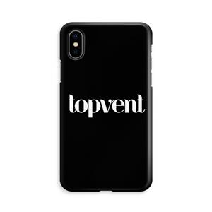 CaseCompany Topvent Zwart: iPhone Xs Volledig Geprint Hoesje