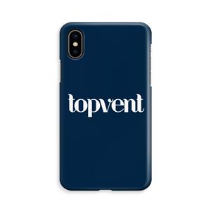 CaseCompany Topvent Navy: iPhone Xs Volledig Geprint Hoesje