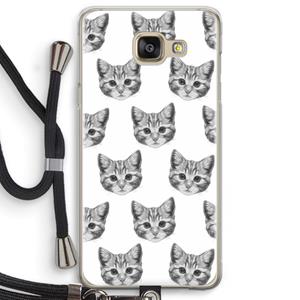 CaseCompany Kitten: Samsung Galaxy A5 (2016) Transparant Hoesje met koord