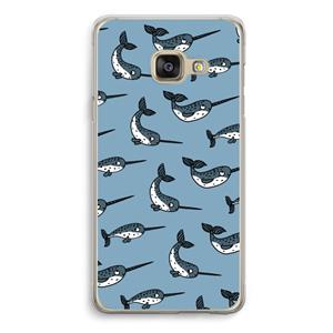 CaseCompany Narwhal: Samsung A3 (2017) Transparant Hoesje