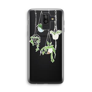 CaseCompany Hang In There: Samsung Galaxy J8 (2018) Transparant Hoesje