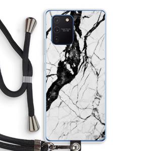 CaseCompany Witte marmer 2: Samsung Galaxy Note 10 Lite Transparant Hoesje met koord
