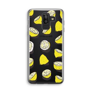 CaseCompany When Life Gives You Lemons...: Samsung Galaxy J8 (2018) Transparant Hoesje