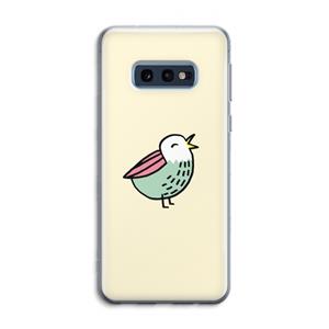 CaseCompany Birdy: Samsung Galaxy S10e Transparant Hoesje
