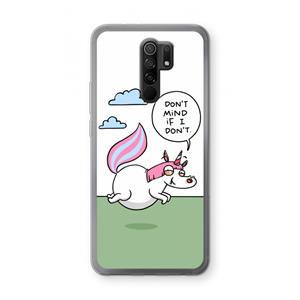 CaseCompany Unicorn: Xiaomi Redmi 9 Transparant Hoesje