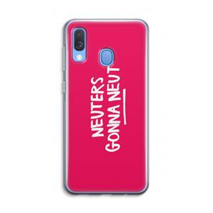 CaseCompany Neuters (roze): Samsung Galaxy A40 Transparant Hoesje