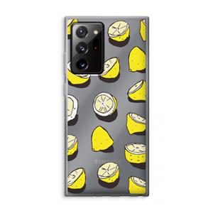 CaseCompany When Life Gives You Lemons...: Samsung Galaxy Note 20 Ultra / Note 20 Ultra 5G Transparant Hoesje