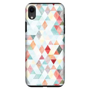 CaseCompany Gekleurde driehoekjes pastel: iPhone XR Tough Case