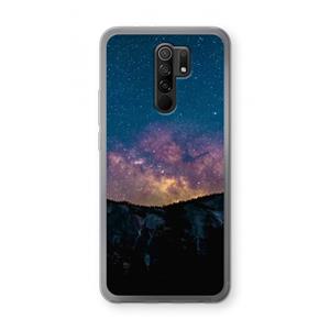 CaseCompany Travel to space: Xiaomi Redmi 9 Transparant Hoesje